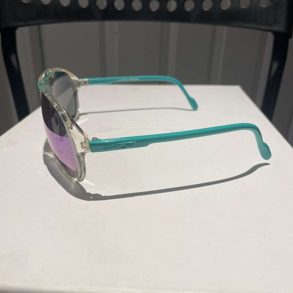 Vintage Sunjet by Carrera sunglasses crystal/turquoise frames 8/10 condition - Picture 6 of 6